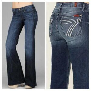 7 For All Mankind Dojo Flare Leg Jeans 28